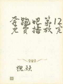 奔跑吧第12季免费播放完整版