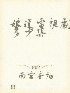 娘道电视剧一共多少集封面