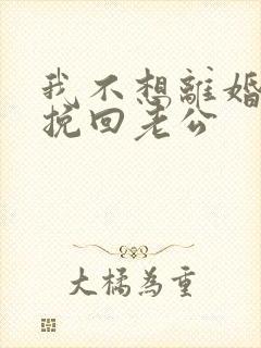 我不想离婚怎么挽回老公封面