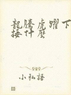 龙腾虎跃下一句接什么