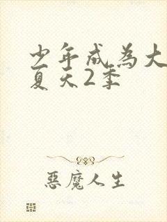 少年成为大人的夏天2季