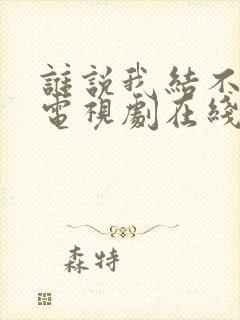 谁说我结不了婚电视剧在线