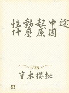 性勃起中途疲软什么原因