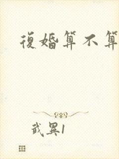 复婚算不算二婚封面