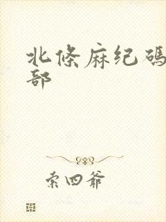 北条麻纪码10部