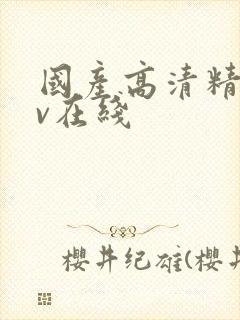 国产高清精品av在线