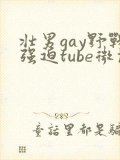 壮男gay野战强迫tube微博