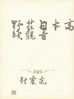 野花日本高清在线观看封面