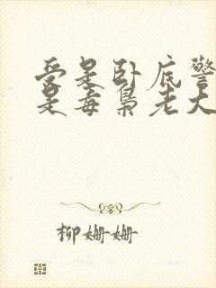 受是卧底警察攻是毒枭老大