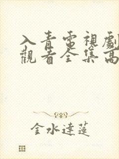 入青电视剧免费观看全集高清版封面