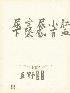 尿完尿小肚子有下坠感有血迹