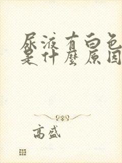 尿液有白色沉淀是什么原因