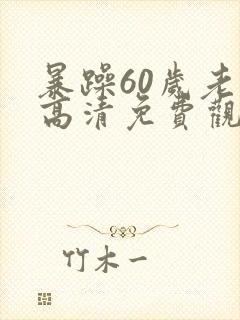 暴躁60岁老妈高清免费观看电视剧大全