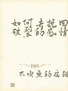 如何去挽回即将破裂的感情