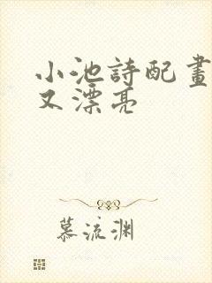 小池诗配画简单又漂亮封面