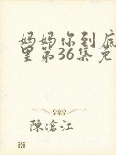 妈妈你到底在哪里第36集免费观看封面