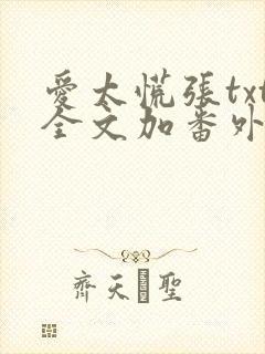 爱太慌张txt全文加番外