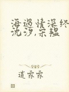 海过情深终成影沈汐,宋韫