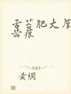 舌苔肥大厚白有齿痕