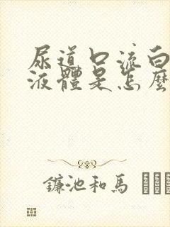 尿道口流白色的液体是怎么回事