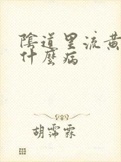 阴道里流黄水是什么病