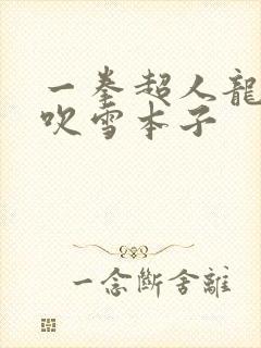 一拳超人龙卷和吹雪本子封面