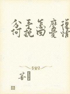 分手怎么复合如何挽回爱情