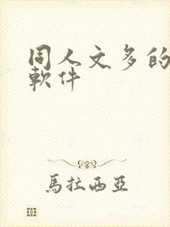 同人文多的小说软件