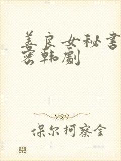 善良女秘书的秘密韩剧封面