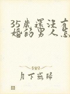 35岁还没有结婚的男人怎么办封面
