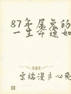 87年属兔的人一生命运如何封面