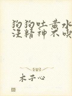 狗狗吐黄水拉稀没精神不吃东西