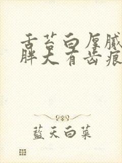 舌苔白厚腻舌体胖大有齿痕封面