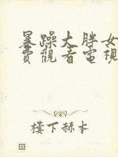 暴躁大胖女人免费观看电视剧全集