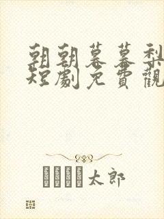 朝朝暮暮梨花落短剧免费观看高清