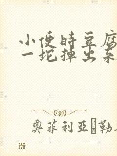 小便时豆腐渣样一坨掉出来封面