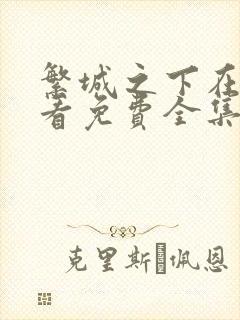 繁城之下在线观看免费全集电视剧封面