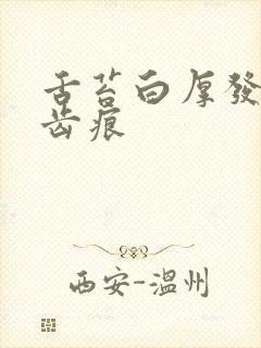 舌苔白厚发黄有齿痕封面