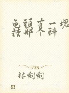 龟头有一块红斑挂哪个科封面