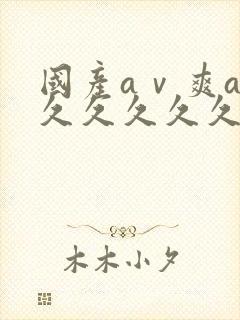 国产aⅴ爽av久久久久久麻豆