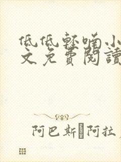 低低轻喃小说全文免费阅读笔趣阁