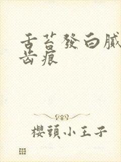 舌苔发白腻 有齿痕