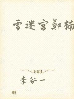 雪迷宫郑楠结局