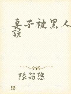 妻子被黑人操小说