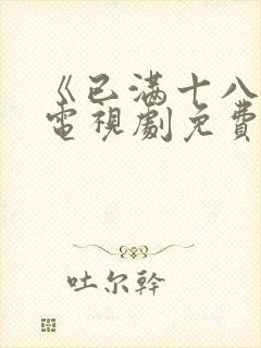 《已满十八岁》电视剧免费观看封面