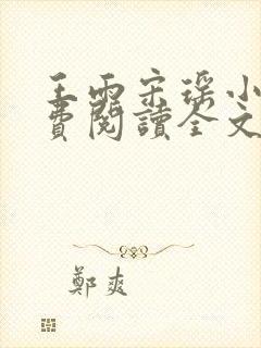 王雨宋瑶小说免费阅读全文最新章节封面