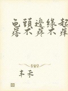 龟头边缘起小疙瘩不疼不痒