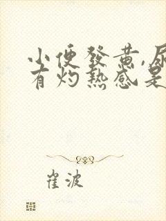 小便发黄,尿道有灼热感是怎么回事