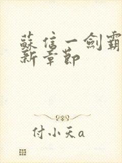 苏信一剑霸天更新章节