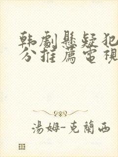 韩剧悬疑犯罪高分推荐电视剧